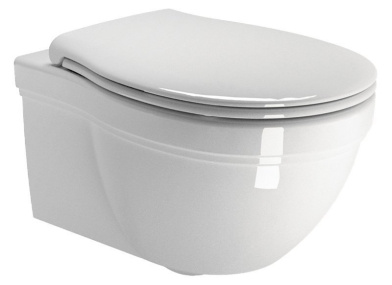 CLASSIC závesná WC misa, 37x55cm, biela ExtraGlaze
