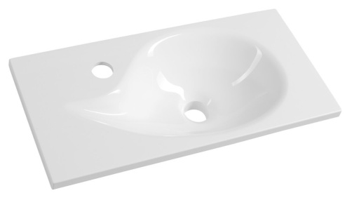 AQUA liaty mramor umývadlo 50,5x25cm, biela