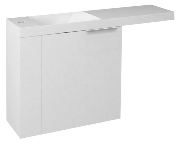 LATUS VI umývadlová skrinka 50x50x22cm, ľavá, biela (55835)