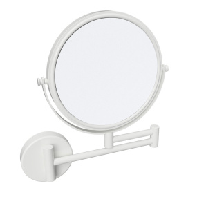 X-ROUND WHITE kozmetické zrkadlo závesné priemer Ø 180mm, biela