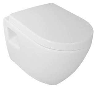 NERA závesná WC misa, 35,5x50cm, biela