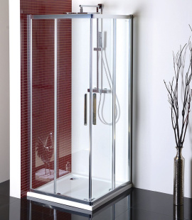 LUCIS LINE štvorcová sprchová zástena 900x900mm, číre sklo